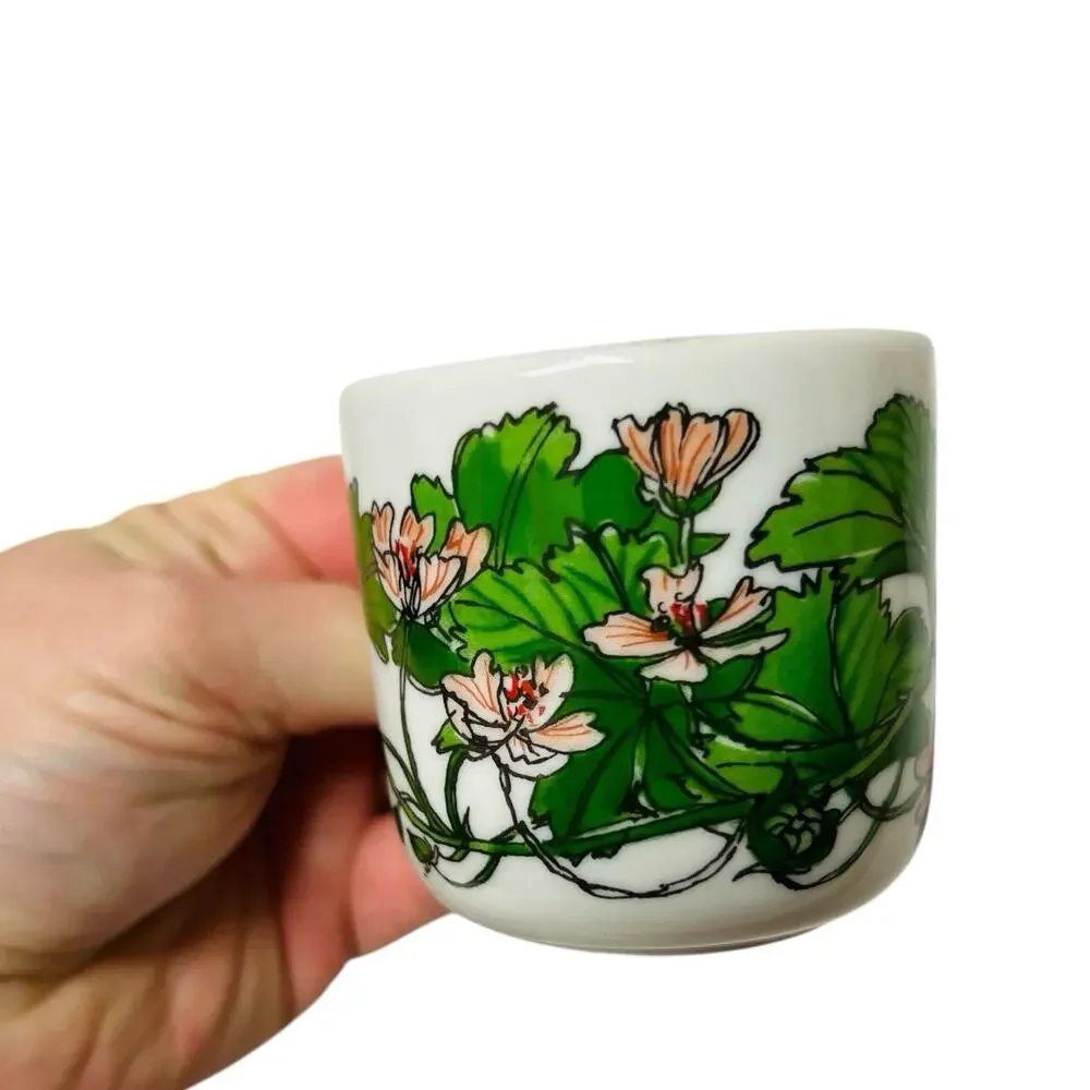4 IKEA Spal Demitasse Cup Saucer Espresso Set Midsommar By Marguerite Walfridson